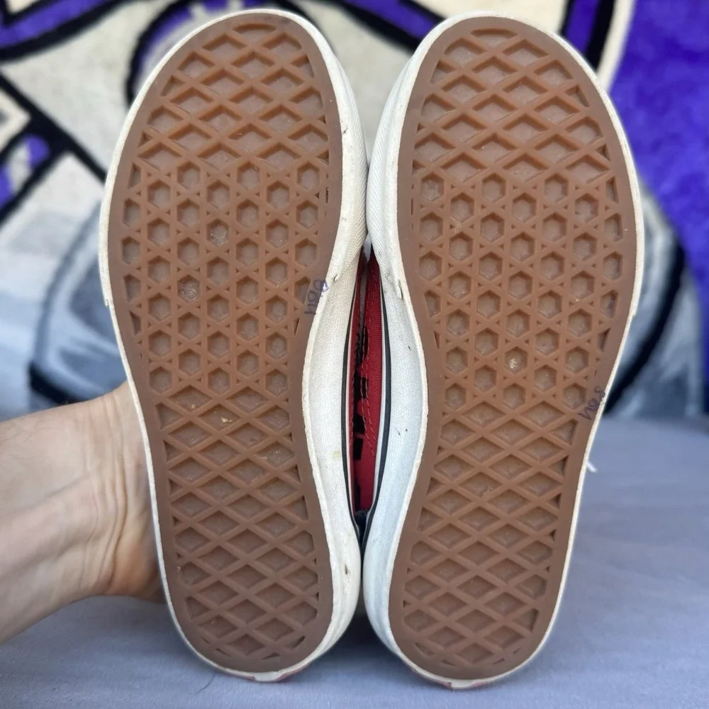 Size 13c - Vans Kids Red Black Shoes‎